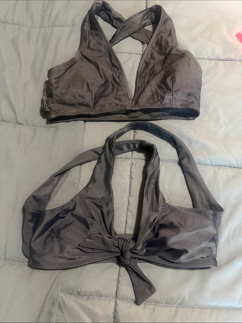 Albion Women’s size Small Black Bikini Tops - Set of 2